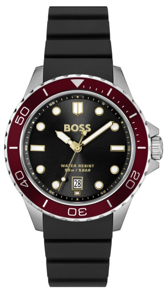 HUGO BOSS 1514293 мъжки спортен часовник с червен безел – classicwatches.bg