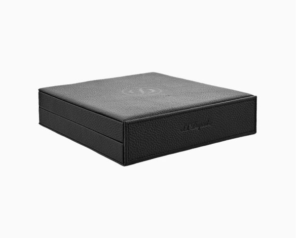 Кутия за пури S.T.Dupont Black Leather Travel Cigar Humidor 1357