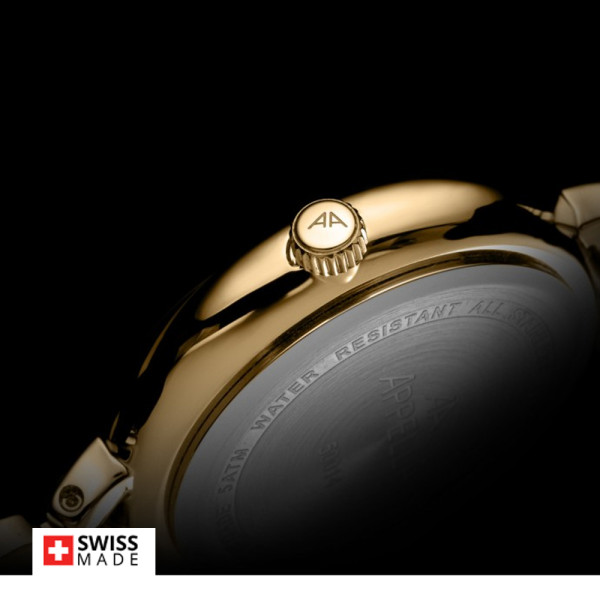 часовник Appella L50014.1173DQ дамски модел златист корпус classicwatches.bg