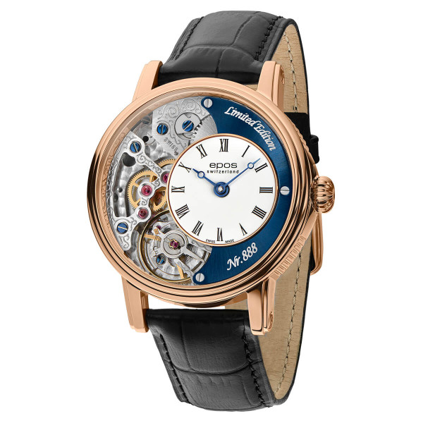Часовник Epos 3435.313.24.26.25 – трислоен циферблат с римски индекси – classicwatches.bg