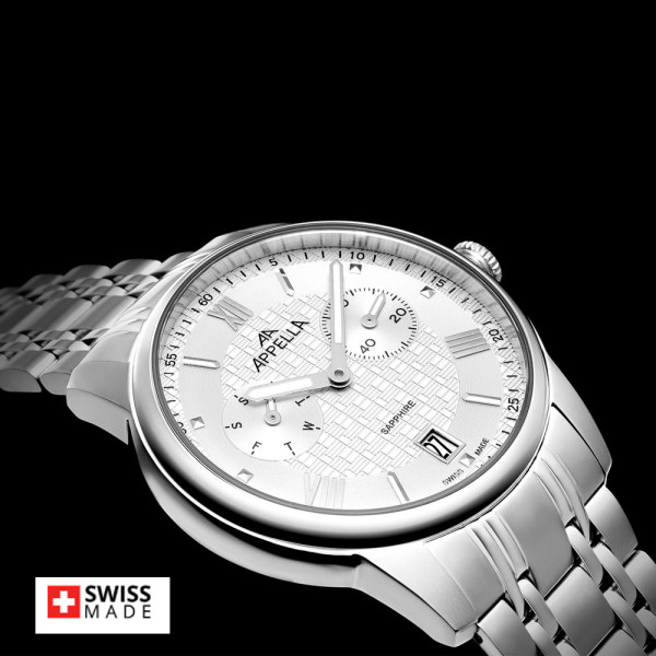 Appella L70008.5163QF стоманена верижка и сапфир кристал classicwatches.bg