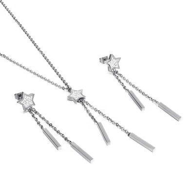 Комплект дамско колие и обеци Lee Cooper LC.S.01256.330