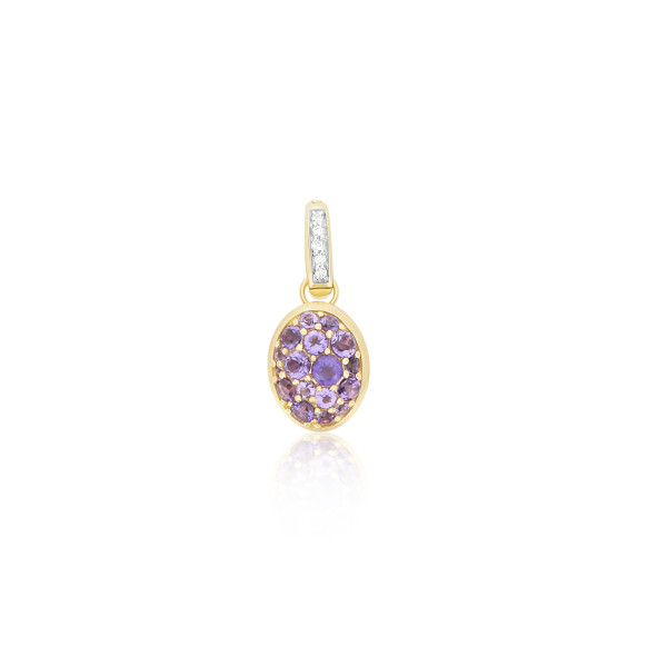 Nanis Boules Small висулка аметист, диаманти PS26-609