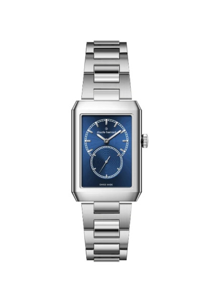 часовник claude bernard 23099 3m buin дамски син циферблат правоъгълен classicwatches.bg