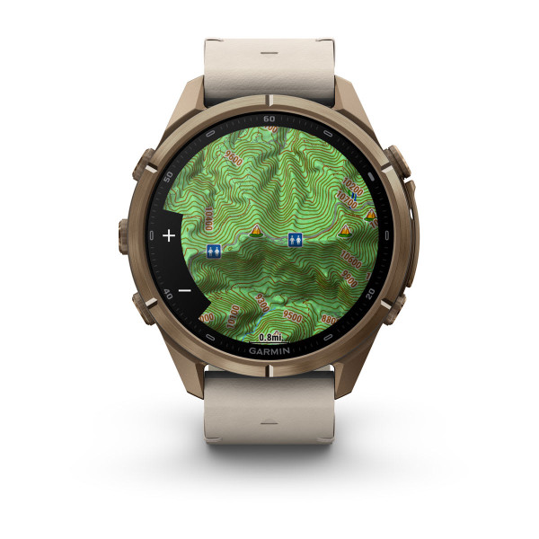 Garmin Fenix 9 Pro inReach Autumn Gold Titanium с Bone кожена каишка 010-04335-41