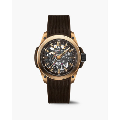 Часовник NORQAIN Wild ONE Skeleton 42mm Gold N3000.07G04.N01