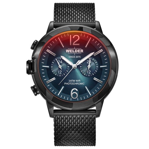 часовник welder edge wwmd1019 черен корпус мрежеста верижка classicwatches.bg