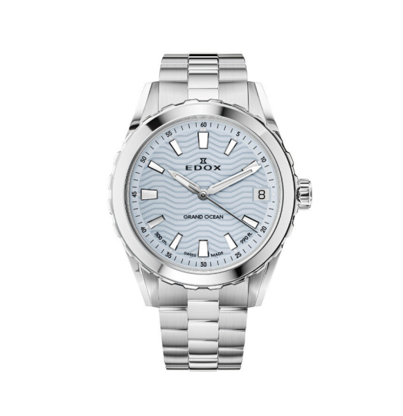 часовник edox grand ocean date ladies 53103-3m-bucn син циферблат classicwatches.bg