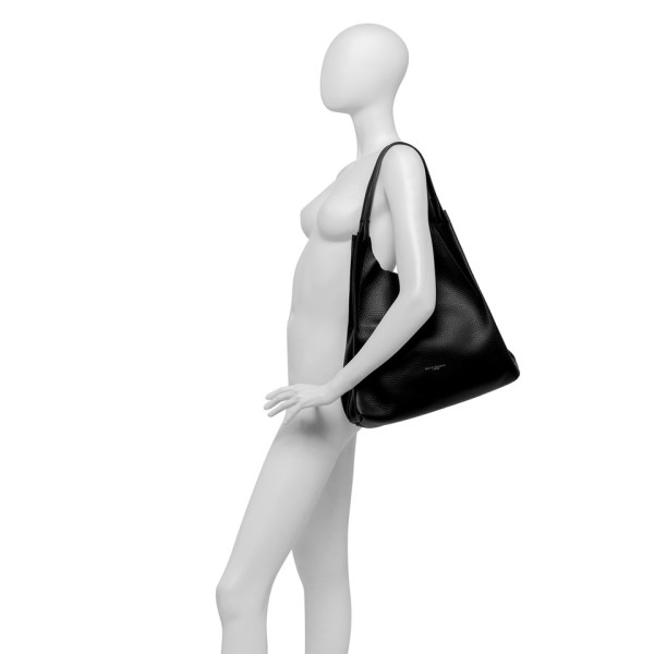 ДАМСКА ЧАНТА , ЕСТЕСТВЕНА КОЖА-РЪЧНА ИЗРАБОТКА GIANNI CHIARINI 9720/BLACK