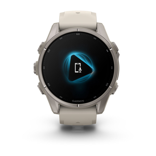 Garmin Fenix 9 Titanium с Fog Grey силиконова каишка 010-04761-01