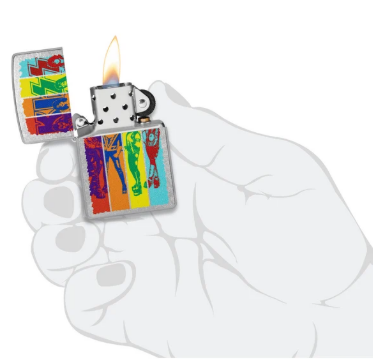 Zippo Kiss® запалка, Fly Flag Design