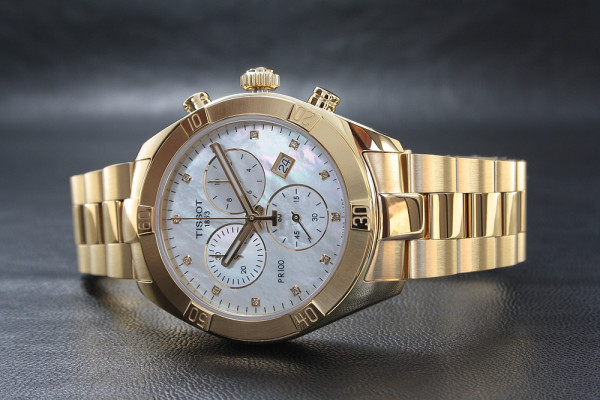 TISSOT PR 100 SPORT CHIC CHRONOGRAPH 38ММ LADIES WATCH T101.917.33.116.01