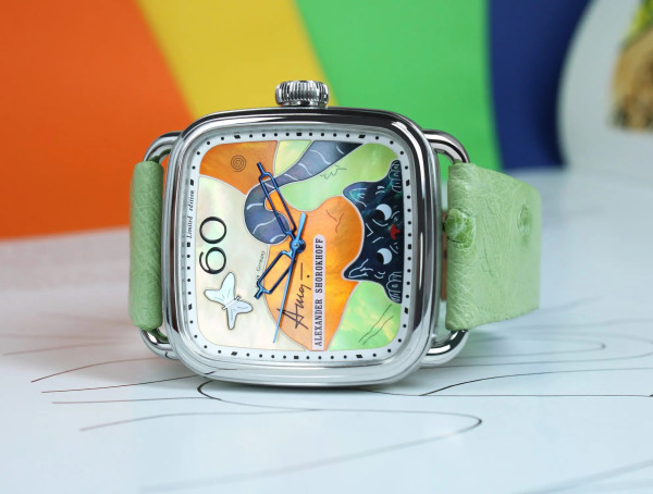 ALEXANDER SHOROKHOFF BLACK CAT AUTOMATIC 36X36MM LIMITED EDITION 19PCS AS.APV-BCA