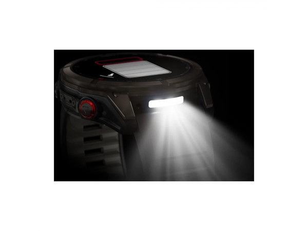 GARMIN FENIX 8 PRO 51MM AMOLED SAPPHIRE CARBON GRAY DLC TITANIUM С BLACK/PEBBLE GRAY СИЛИКОНОВА КАИШКА 010-03199-01