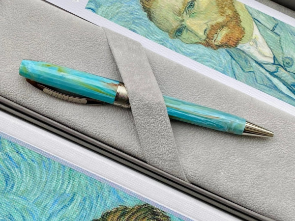 Visconti Van Gogh Portrait Blue ролер с паладиеви метални елементи – classicwatches.bg
