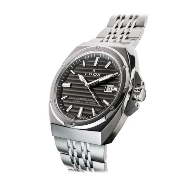 Edox Delfin 1973 черен циферблат 41 мм