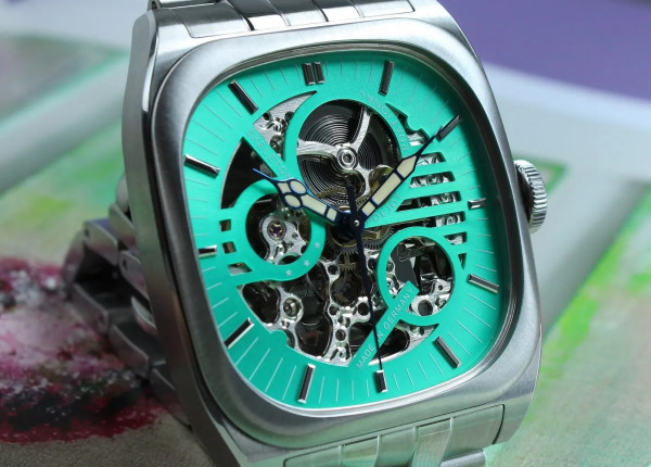 POLJOT INTERNATIONAL BOLSHOI NUTCRACKER AUTOMATIC EXOTIC GREENY MEN'S WATCH LIMITED EDITION 5PCS 2820.1000135B