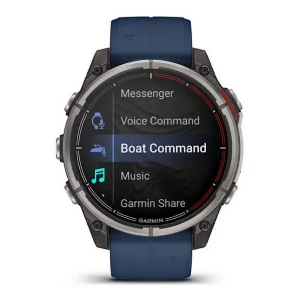Garmin Quatix 8 с LED фенер и гласово управление на картограф