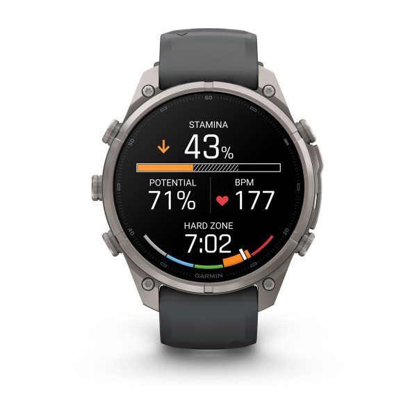 Garmin Fenix 9 Pro Titanium с Graphite/Black силиконова каишка 010-04336-26