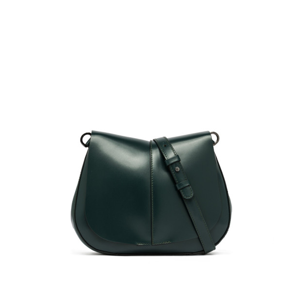 ДАМСКА ЧАНТА ЕСТЕСТВЕНА КОЖА- РЪЧНА ИЗРАБОТКА GIANNI CHARINI 6766/DEEP GREEN