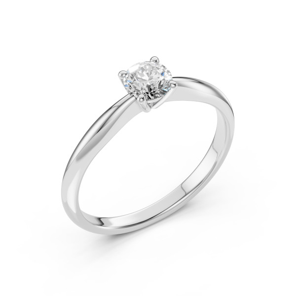 пръстен cara 101-10021 18к бяло злато с gia диамант 0.5 ct солитер модел classicwatches.bg
