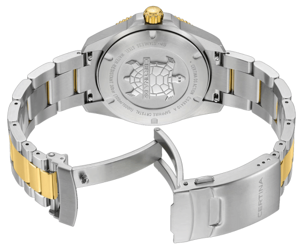 двуцветна златиста верижка и стоманен корпус Certina DS Action