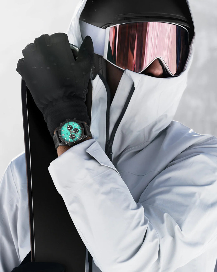 NORQAIN Adventure Sport 44mm син циферблат и хронограф – classicwatches.bg