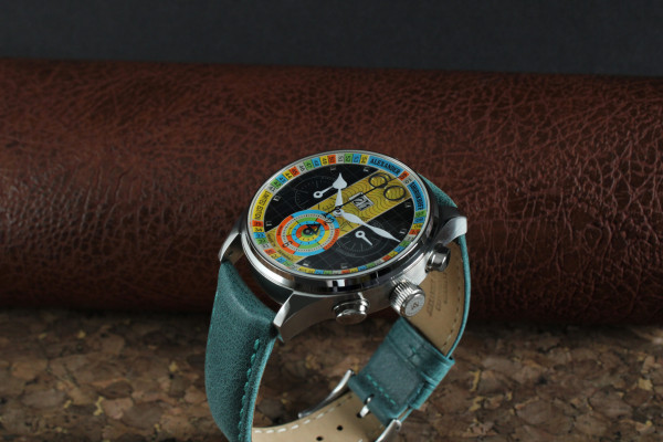 alexander shorokhoff black mother of pearl luxury watch