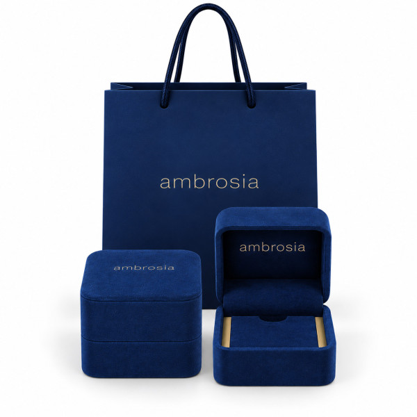 Comete Ambrosia златно колие с цирконии AGZ287