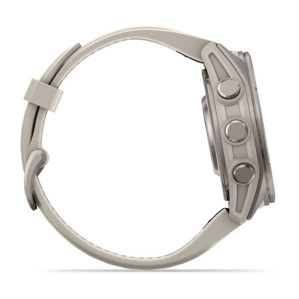 Garmin Fenix 9 Titanium с Fog Grey силиконова каишка 010-04761-01