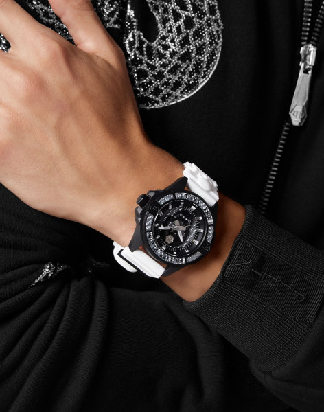 PHILIPP PLEIN THE SKULL CARBON FIBER 44MM MEN'S WATCH PWAAA1822