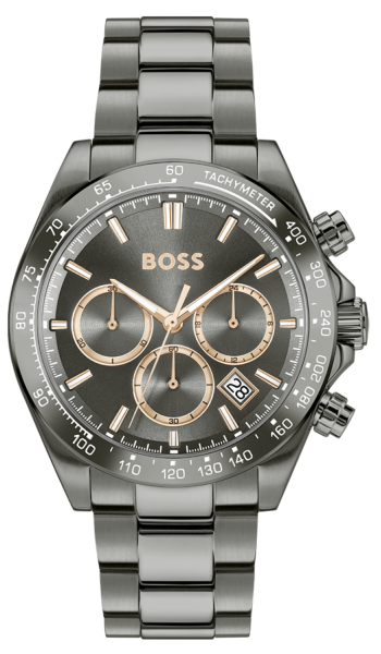 HUGO BOSS 1514299 мъжки спортно-елегантен хронограф с черно PVD – classicwatches.bg