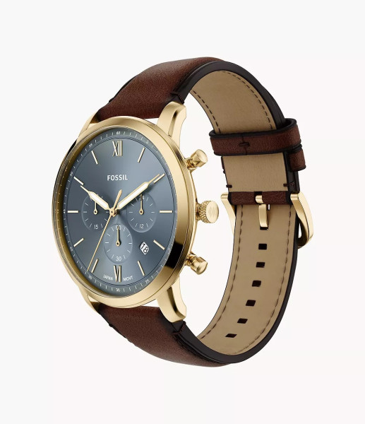 Часовник Fossil FS6162, Fossil Neutra хронограф, мъжки часовник син циферблат, Fossil розово злато, Fossil България