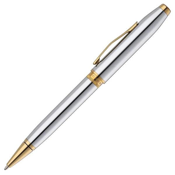 Cross Foundry - Polished Chrome with Gold PVD химикалка