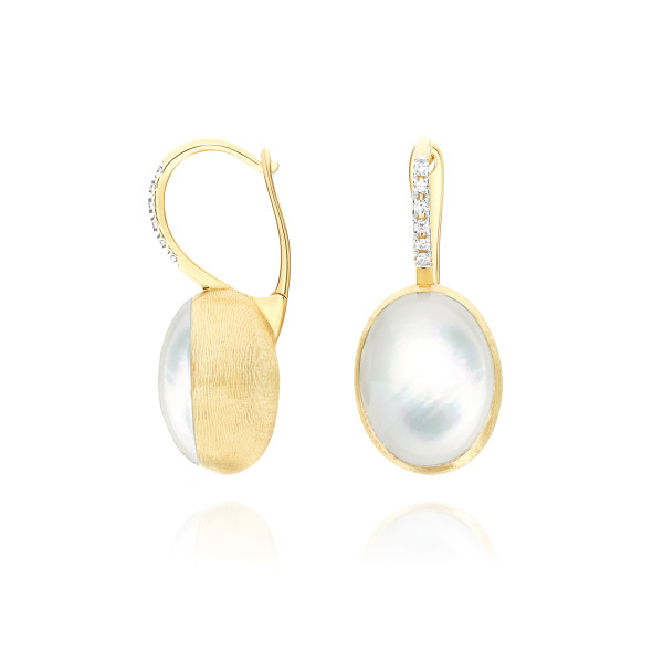 Nanis Boules Medium обеци диаманти, седеф, планински кристал OS14-609