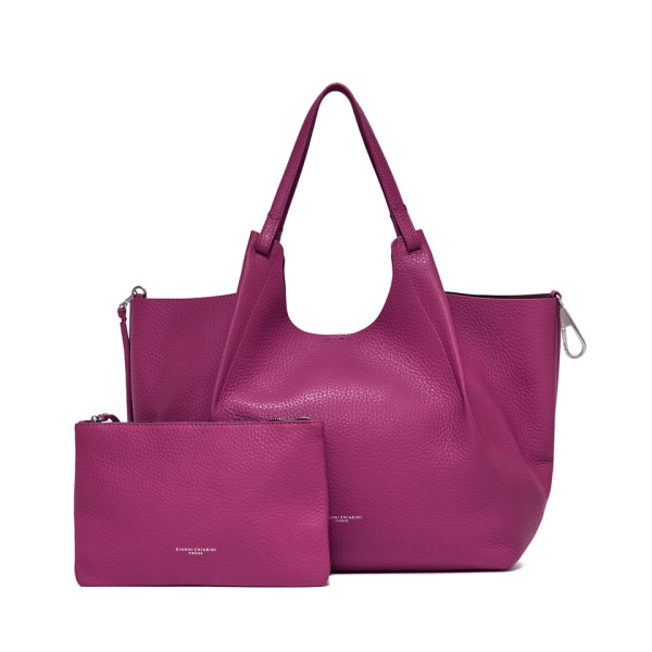 ДАМСКА ЧАНТА , ЕСТЕСТВЕНА КОЖА-РЪЧНА ИЗРАБОТКА GIANNI CHIARINI 9720/HOT PINK