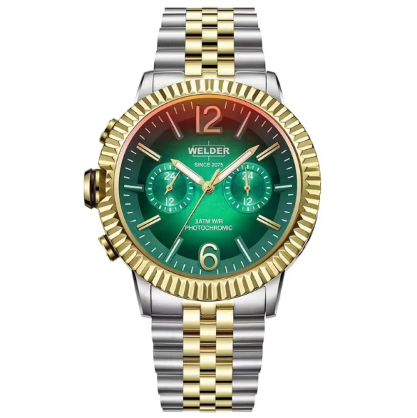 часовник welder edge wwmd5002 злато и стомана фотохромен циферблат classicwatches.bg