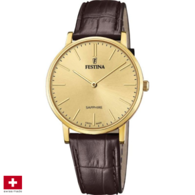 FESTINA SWISS MADE 39.3MM MEN`S WATCH F20016/2