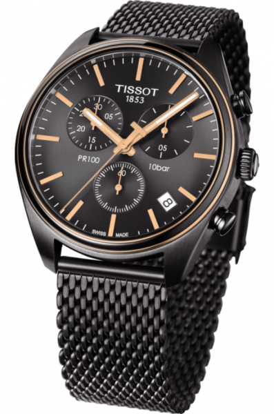 TISSOT PR 100 CHRONOGRAPH QUARTZ 41MM MENS WATCH T101.417.23.061.00