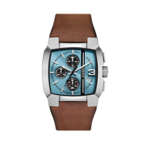Мъжки хронограф Diesel DZ4675 с квадратен корпус и син циферблат – ClassicWatches.bg