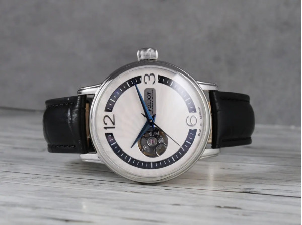 Часовник POLJOT INTERNATIONAL Jaros Open Heart 42mm 38NH.4280812 – корпус от благородна стомана 42 мм – classicwatches.bg