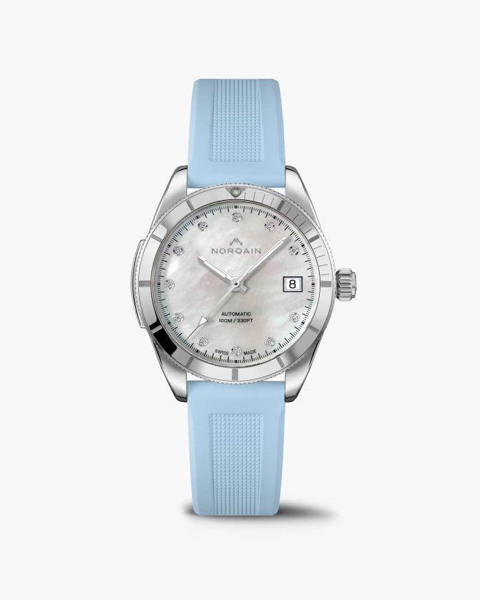 Часовник NORQAIN Adventure Sport 37mm N1800.08S14.W01 дамски модел със седефен циферблат и диаманти – classicwatches.bg
