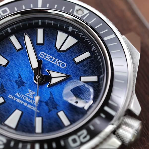 SEIKO PROSPEX KING SAMURAI SAVE THE OCEAN MANTA RAY  45MM MEN'S WATCH SRPE33K1