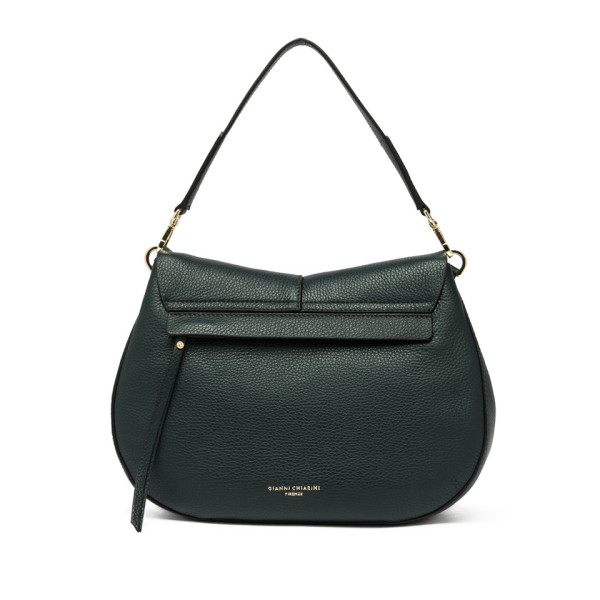 ДАМСКА ЧАНТА ЕСТЕСТВЕНА КОЖА- РЪЧНА ИЗРАБОТКА GIANNI CHARINI 6037/DEEP GREEN