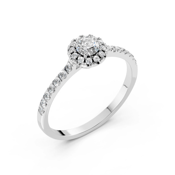 Cara пръстен с диаманти 0.20+0.28 ct – ЗЛАТНО БИЖУ 14К K101-10095W(3.7)/14K