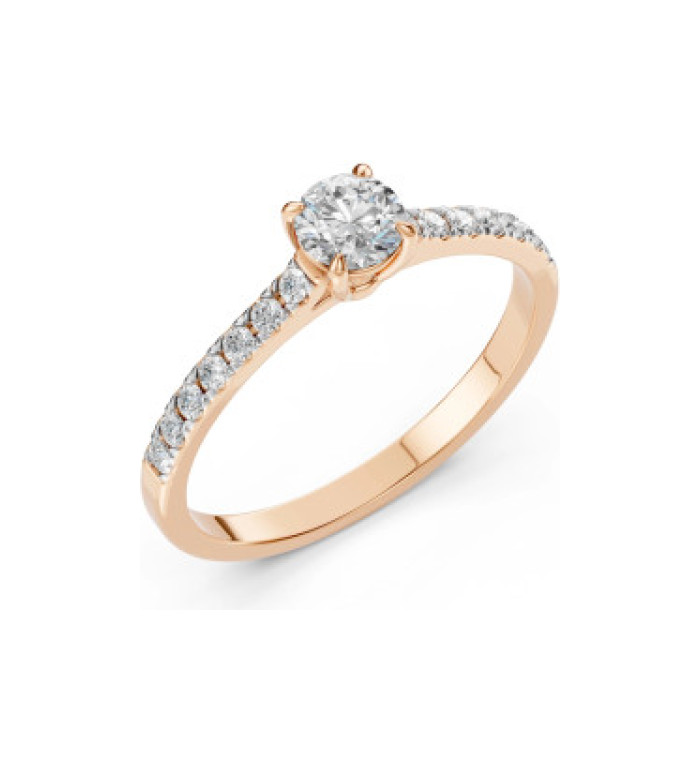 Пръстен с диамант Cara 0.50+0.21ct GIA сертификат K101-10094R