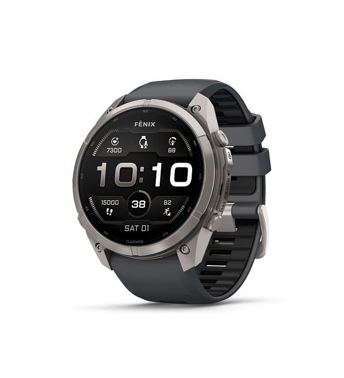 Garmin Fenix 9 Pro Titanium с Graphite/Black силиконова каишка 010-04337-26