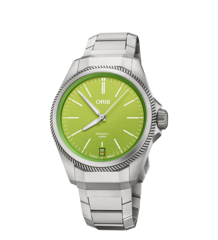 ORIS – BIG CROWN PROPILOT X KERMIT EDITION CAL.400  39MM 400 7778 7157-Set
