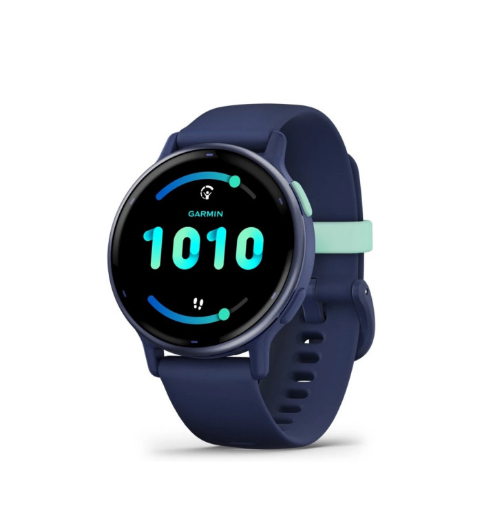 Garmin Vivoactive 5 Metallic Navy безел с Navy корпус и силиконова каишка 010-02862-12