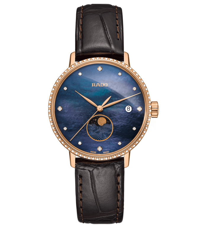 RADO COUPOLE CLASSIC DIAMONDS MOONPHASE 34 MM LADY'S WATCH R22884935